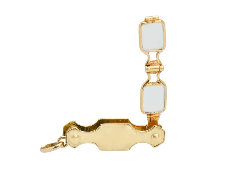 Rare Tiny Workable Gold Lorgnette Charm