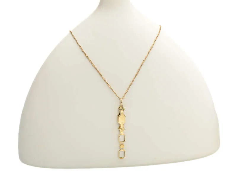 Rare Tiny Workable Gold Lorgnette Charm