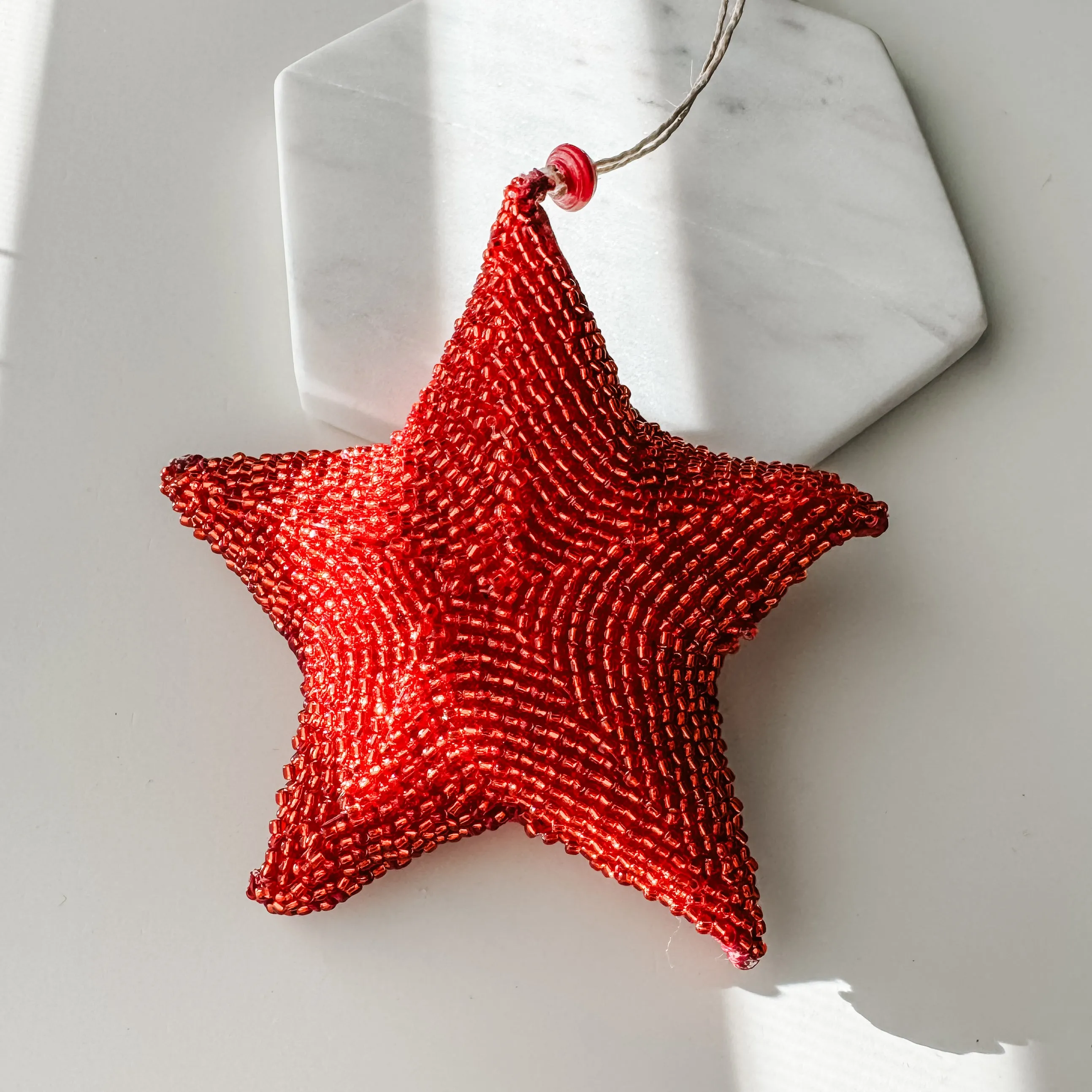 Red Maria Star Ornament