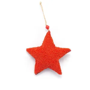 Red Maria Star Ornament