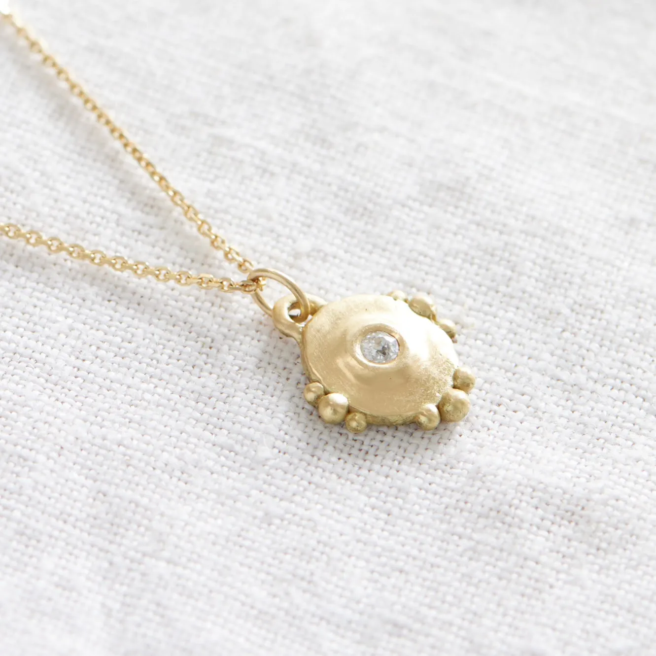 Roamer Diamond Pendant Necklace