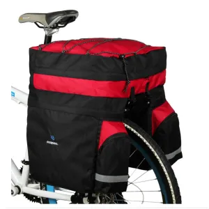 ROSWHEEL 60L MTB Bicycle Carrier Bag Rear Rack Bike Trunk Bag Luggage Pannier Back Seat Double Side Cycling Bycicle Bag 14590