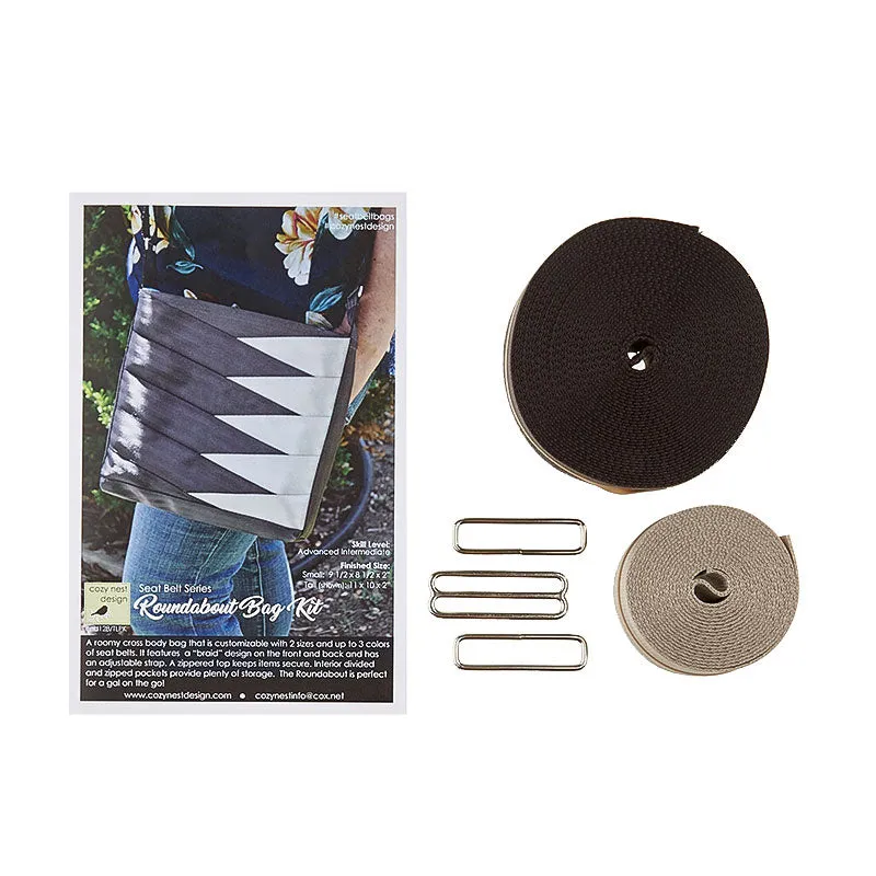Roundabout Bag Seat Belt Kit - Tall Cocoa/Sand