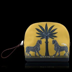 Sahara Leopard Canvas Pochette
