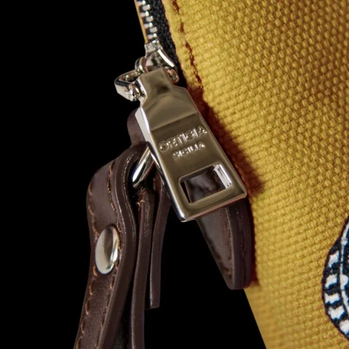 Sahara Leopard Canvas Pochette