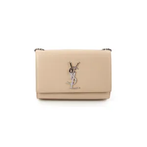 Saint Laurent Small Kate Beige Chain Bag