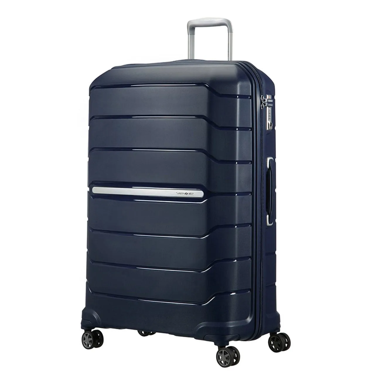 Samsonite Flux 75cm 4-Wheel Large Suitcase In Navy