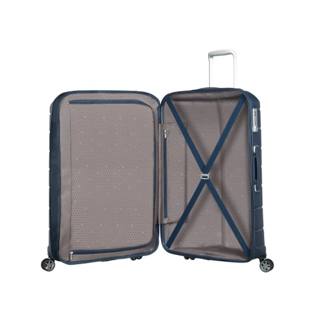 Samsonite Flux 75cm 4-Wheel Large Suitcase In Navy