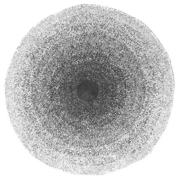 Sebra, Black/White Gradient Crochet Floor Mat