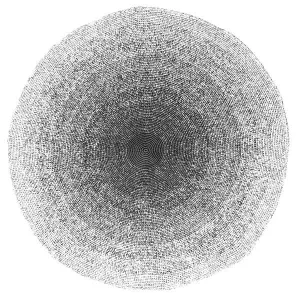 Sebra, Black/White Gradient Crochet Floor Mat