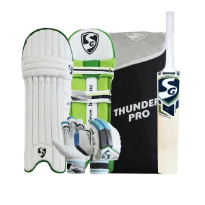 SG Thunder Pro Kashmir Willow Cricket Kit - Assorted Color