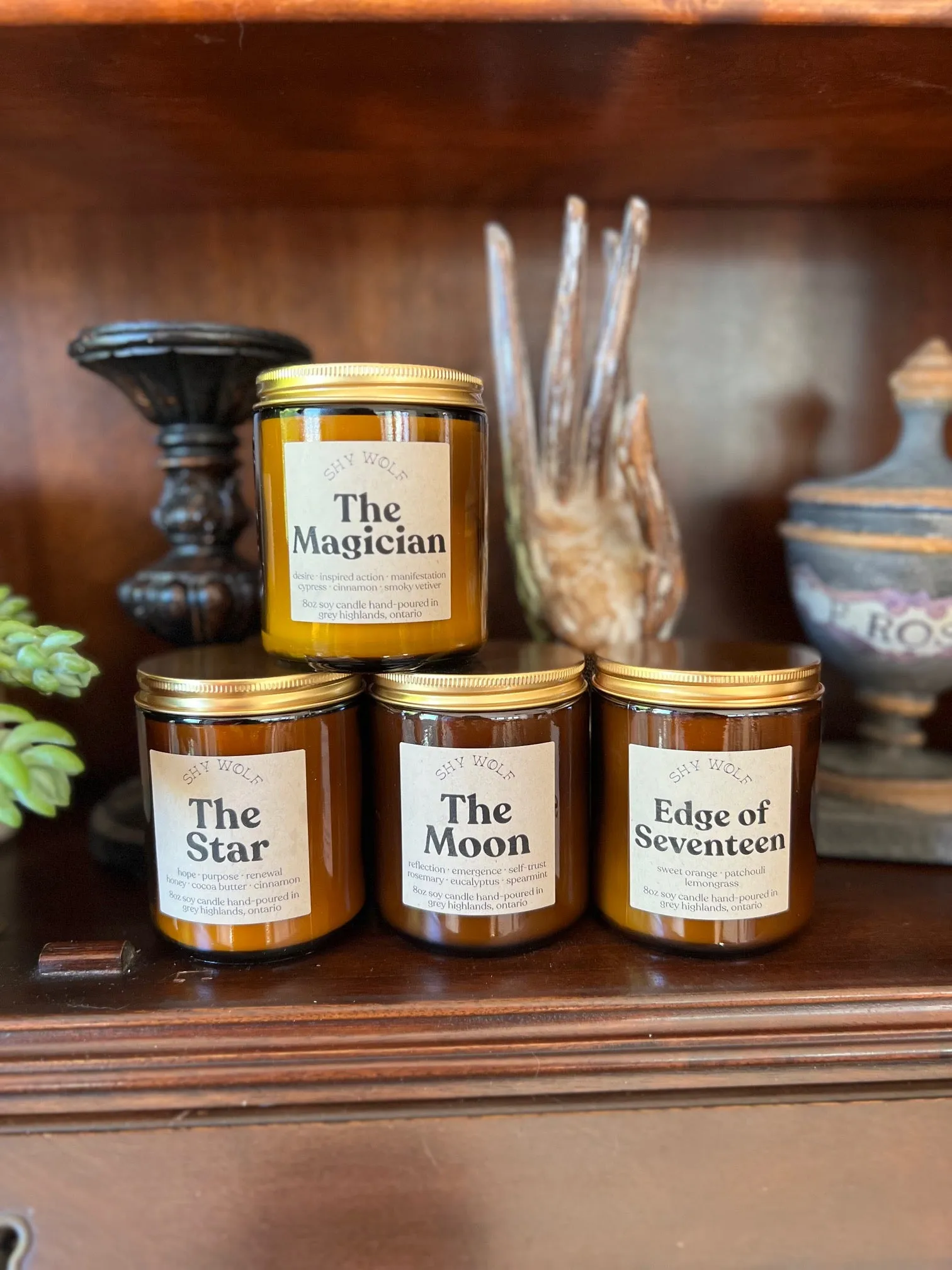 Shy Wolf Candles