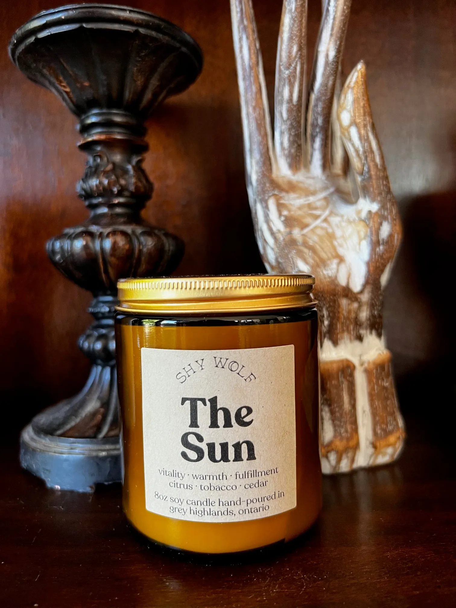 Shy Wolf Candles