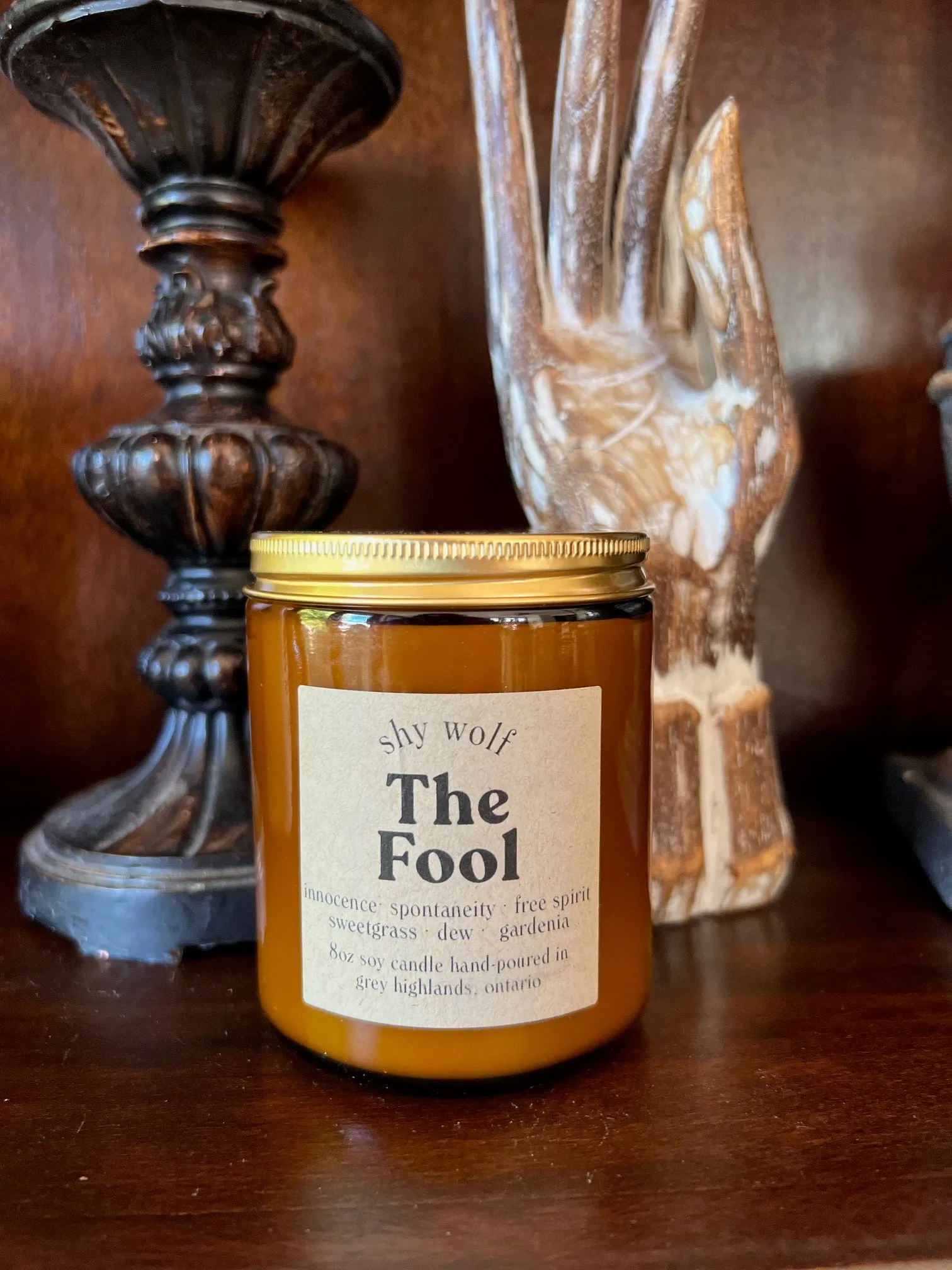 Shy Wolf Candles
