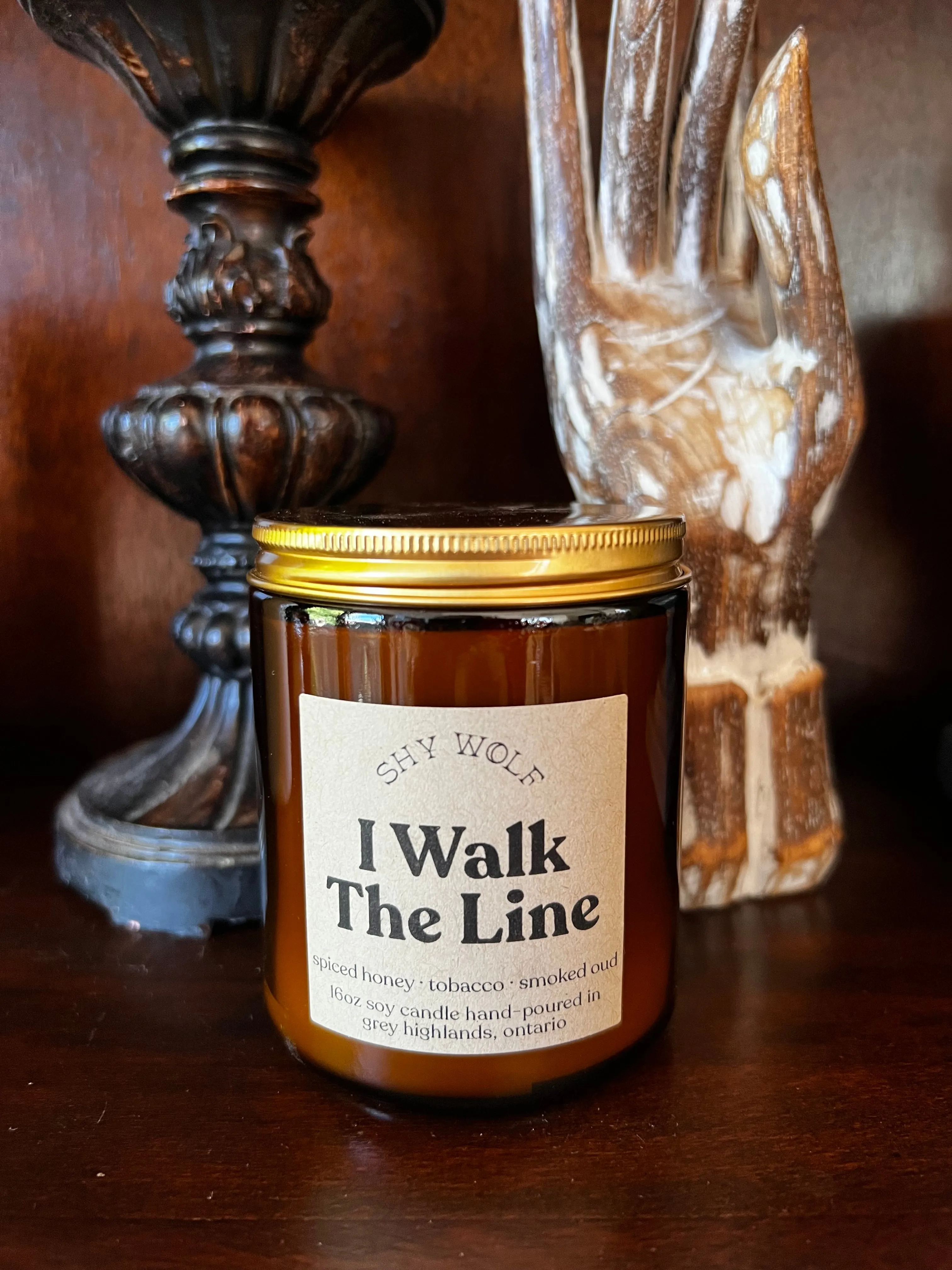 Shy Wolf Candles