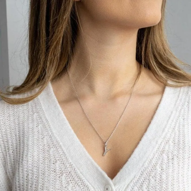 Signature Skript Capital Y 18" Necklace 9198RPY