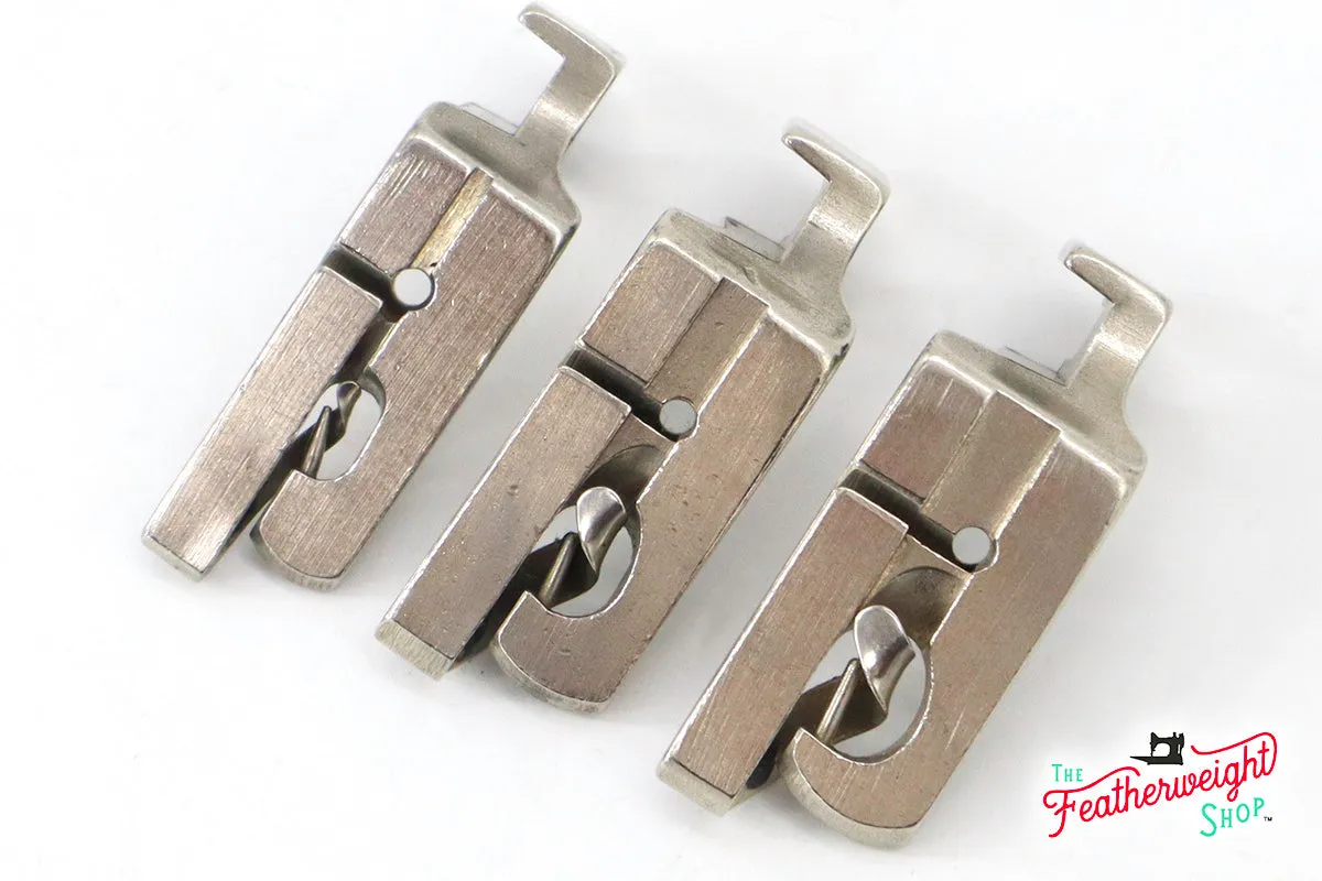 Singer Feller Hemmer Foot Attachment SET OF 3 - 1/16", 9/64" & 3/16" (Vintage Original)