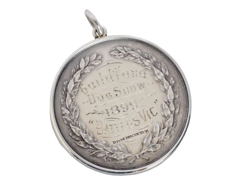 Six Dog Sterling Silver Pendant of 1899