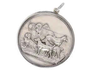Six Dog Sterling Silver Pendant of 1899