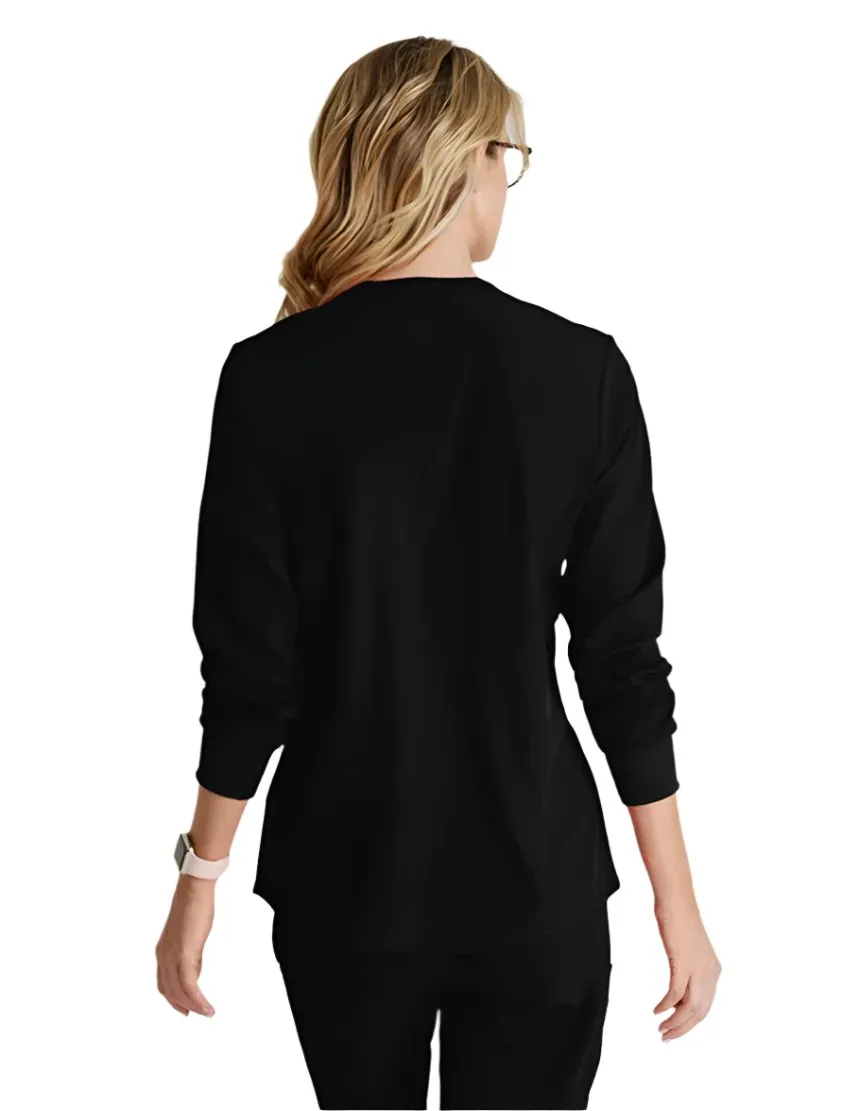 SKECHERS™ by Barco Stability 2-Pocket Crewneck Snap-Front Scrub Jacket