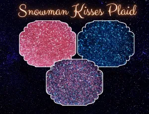 Snowman Kisses Plaid