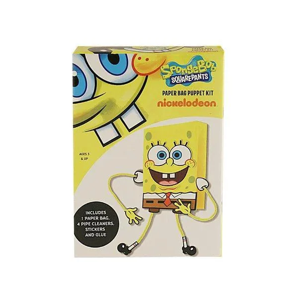 Spongebob Make Your Own Paper Bag Puppet Kit