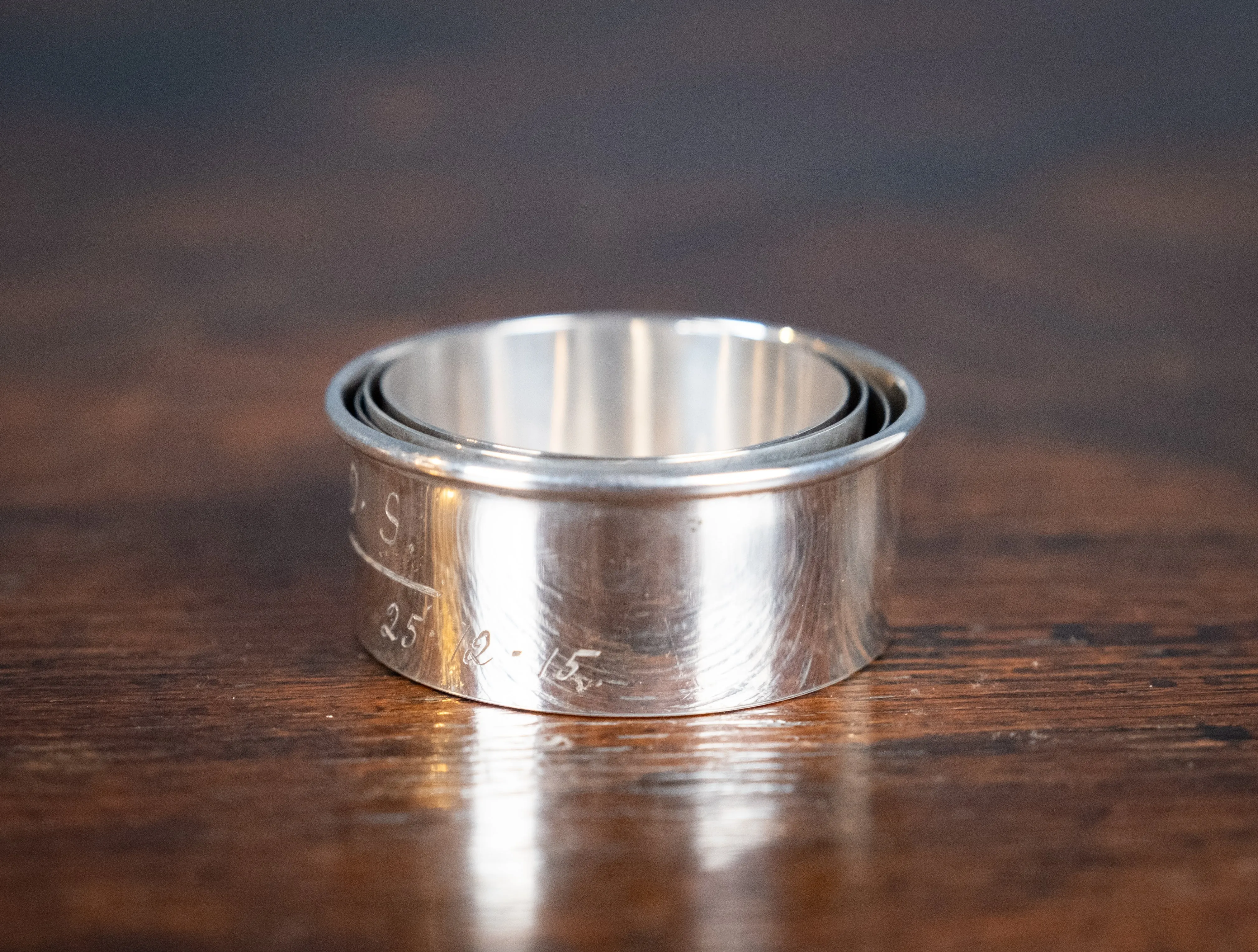 Sterling Silver Collapsible Beaker With Original Case - Chester, 1914.