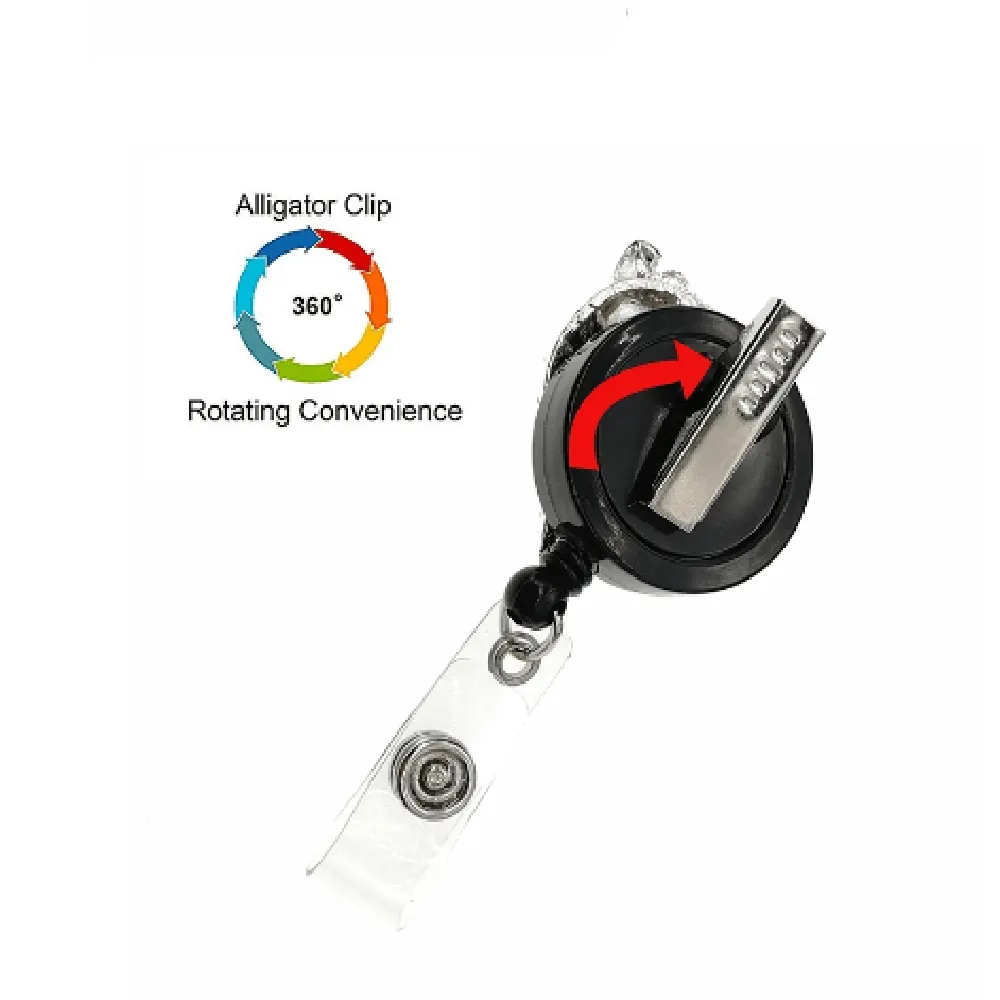 Stethoscope Felt Nurse Badge Holder Retractable Badge Reel with Alligator Clip Suitable for Gifts for Nurses/Doctors and Daily Life