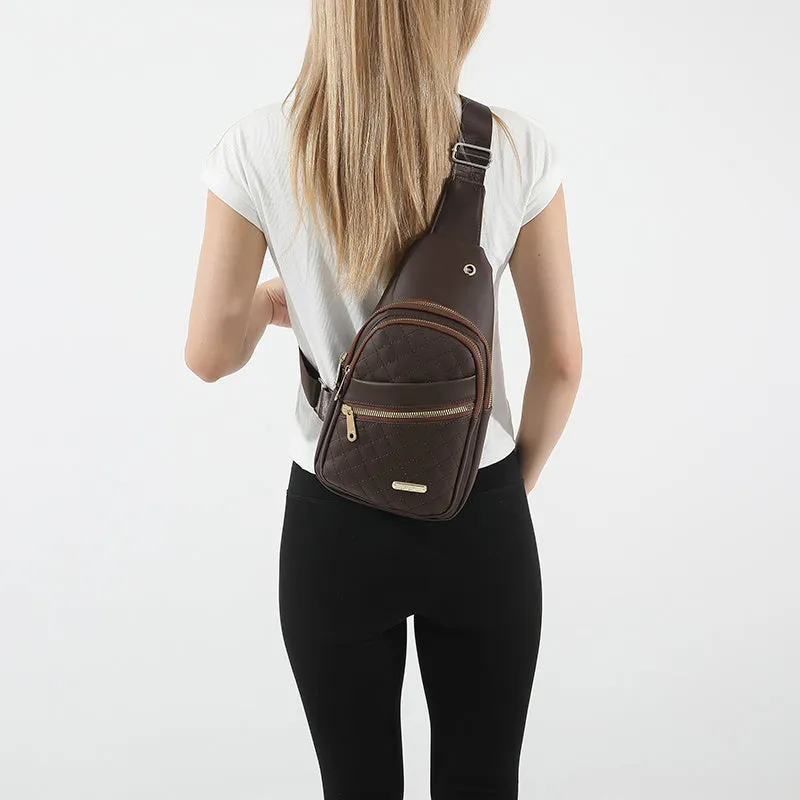 Storage Bag & Travel Bag Small Sling Bag Crossbody Chest Shoulder Water Resistant Sling Purse One Strap Travel Bag For Men Women Boys With Earphone Hole
