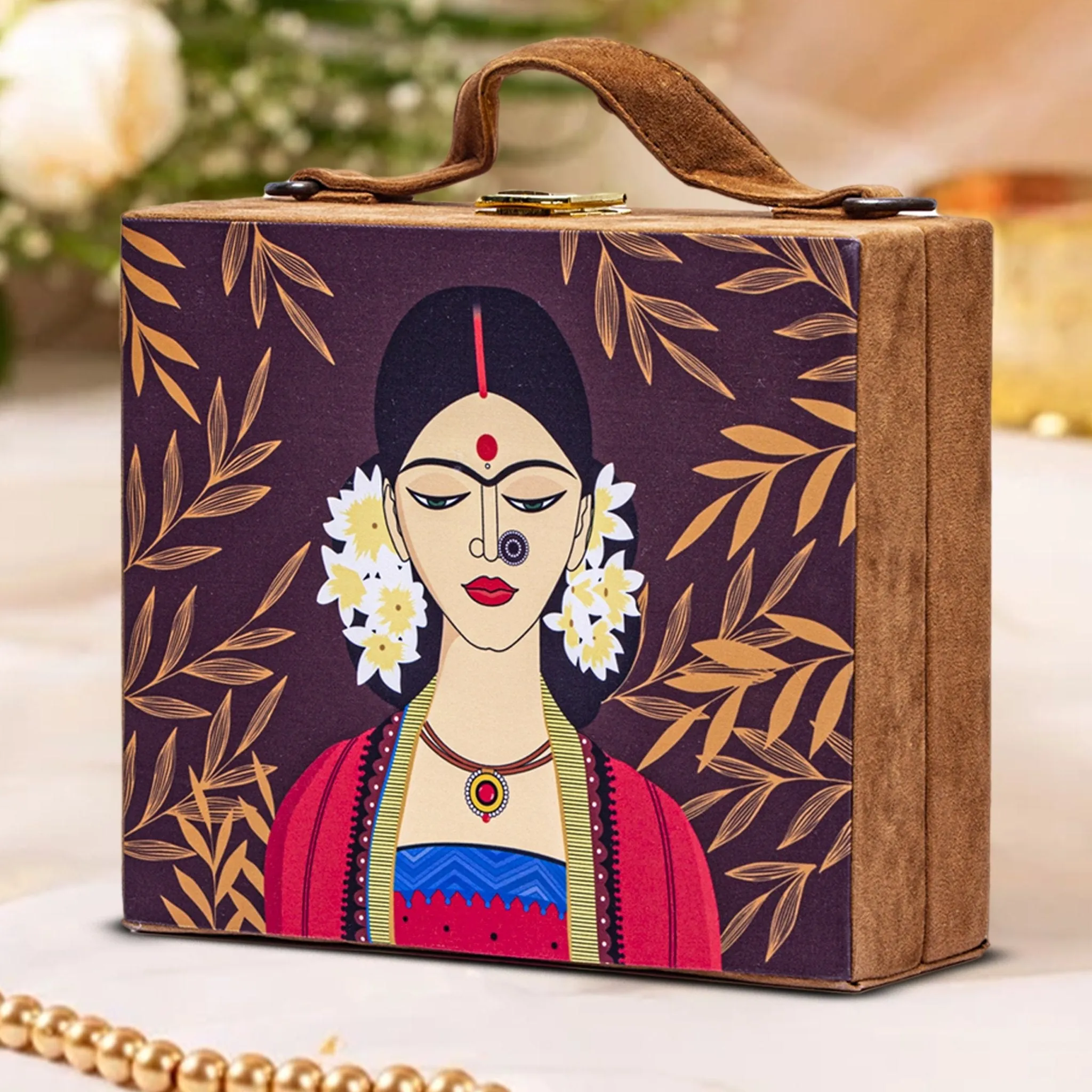 Suede Evening Clutch