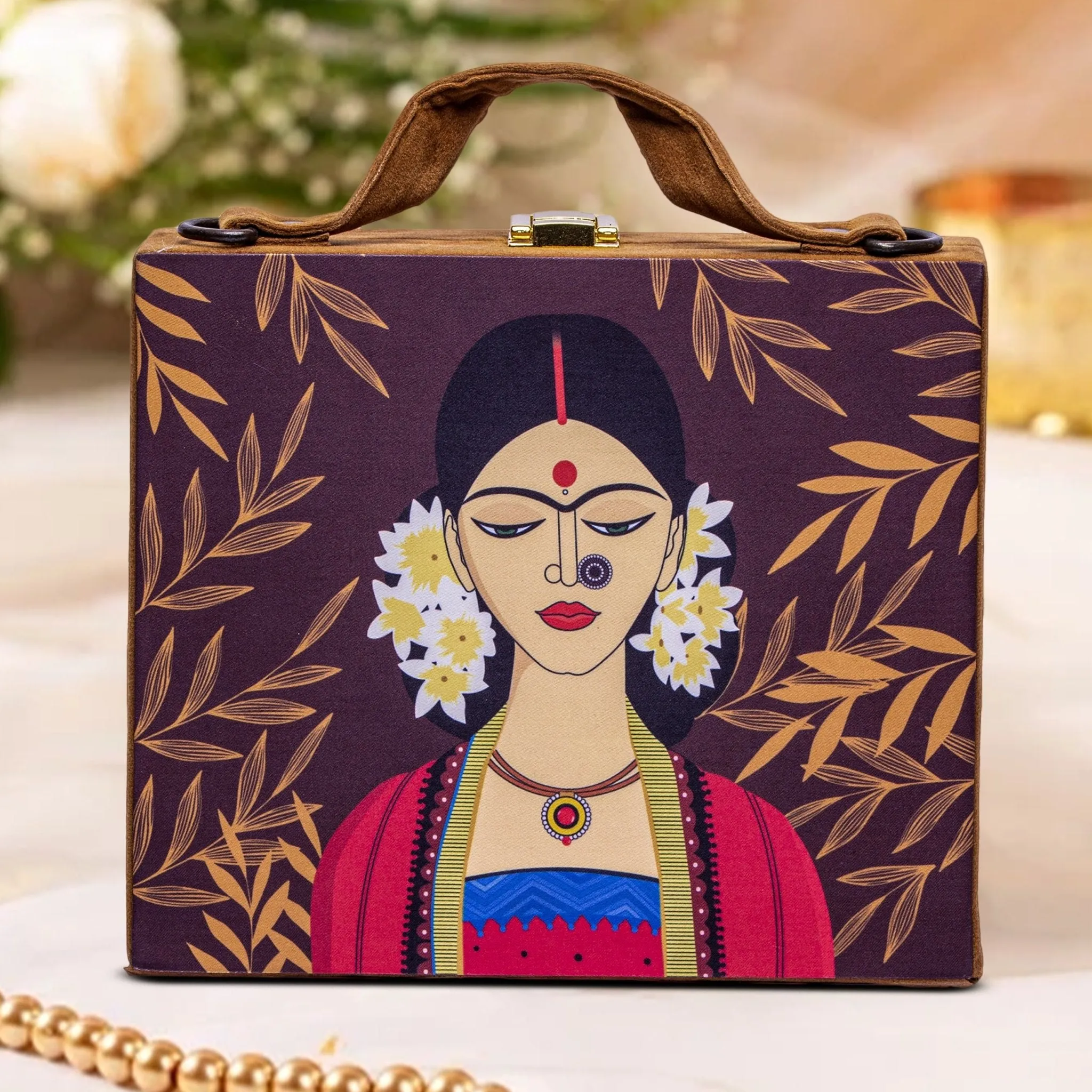 Suede Evening Clutch