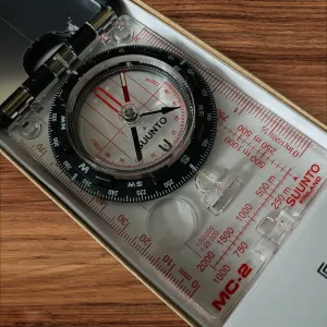 Suunto Compass MC-2 – Precision Navigation Tool with Mirror, Clinometer, and Declination Adjustment