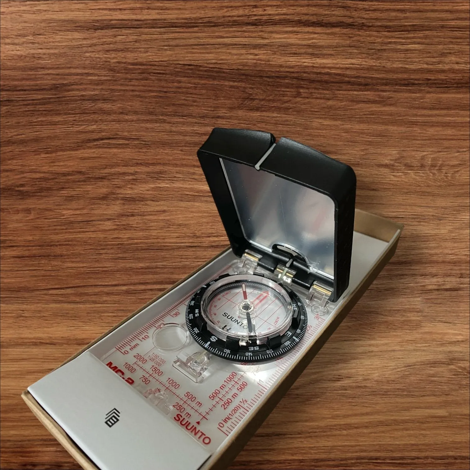 Suunto Compass MC-2 – Precision Navigation Tool with Mirror, Clinometer, and Declination Adjustment