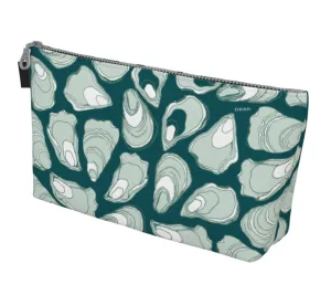 teal oyster pouch