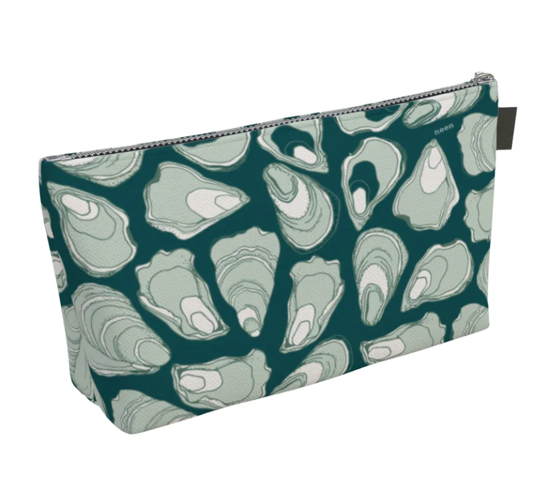 teal oyster pouch