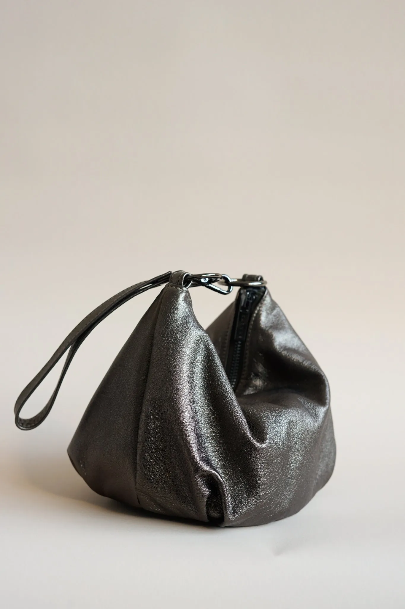 teardrop  | pewter evening bag