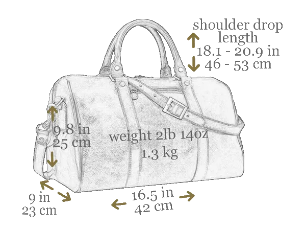 The Ambassadors - Small Leather Overnight Bag