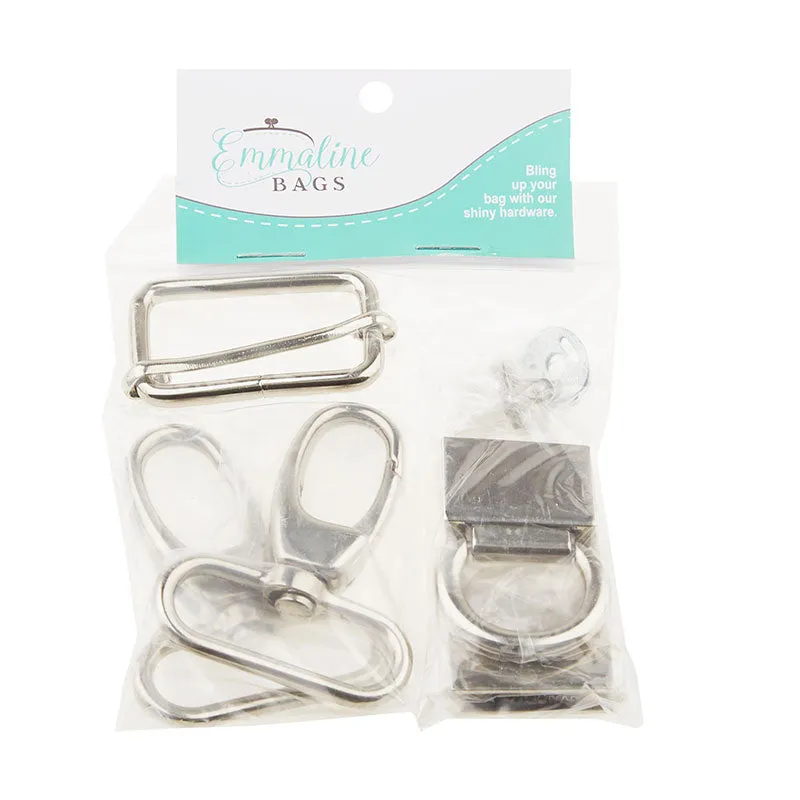 The Double Flip Shoulder Bag Hardware Kit - Nickel
