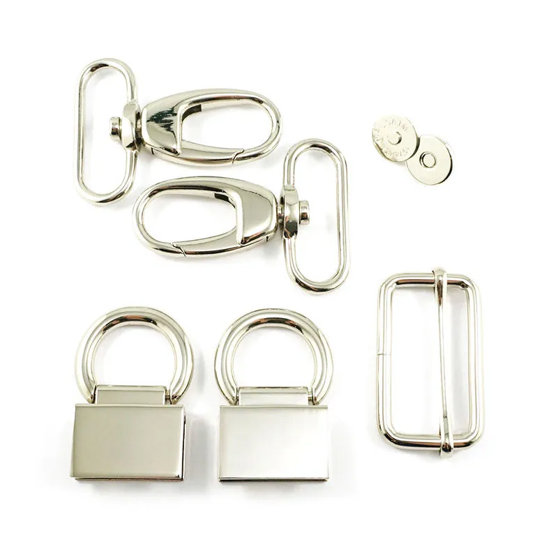 The Double Flip Shoulder Bag Hardware Kit - Nickel