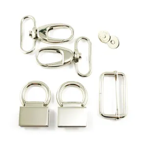 The Double Flip Shoulder Bag Hardware Kit - Nickel