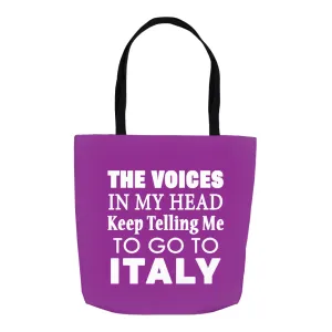The Voices Tote Bag - Purple