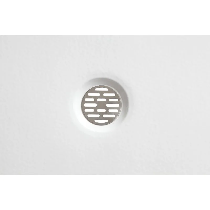 Tier 60" x 32" x 5.5" Left Drain Acrylic Shower Base in Glossy White