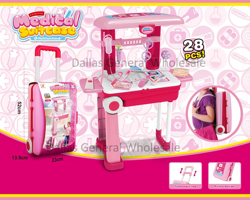 Toy 3-in-1 Doctor Suitcase Backpack Play Set Wholesale