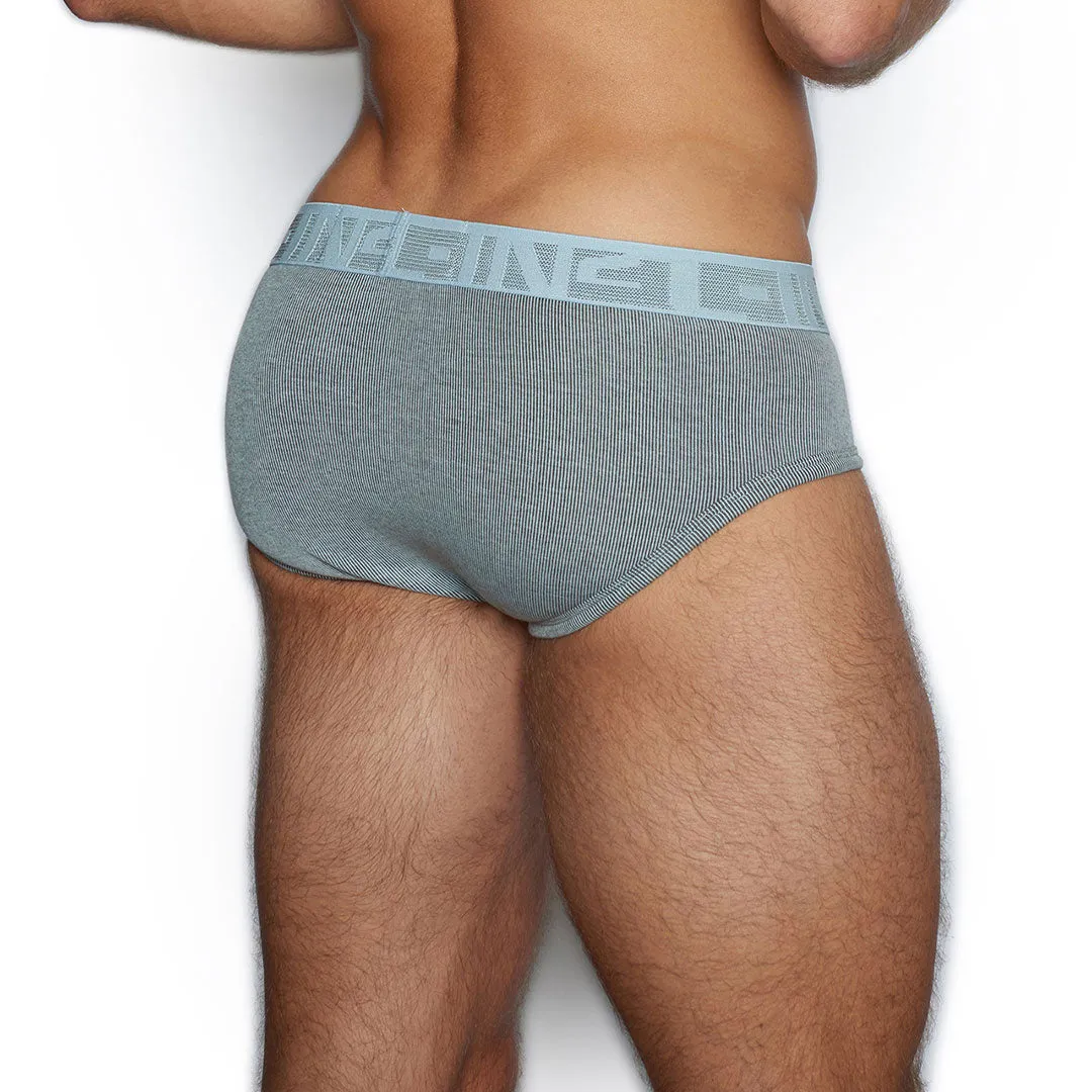 Undertone Mid Rise Brief Benn Blue