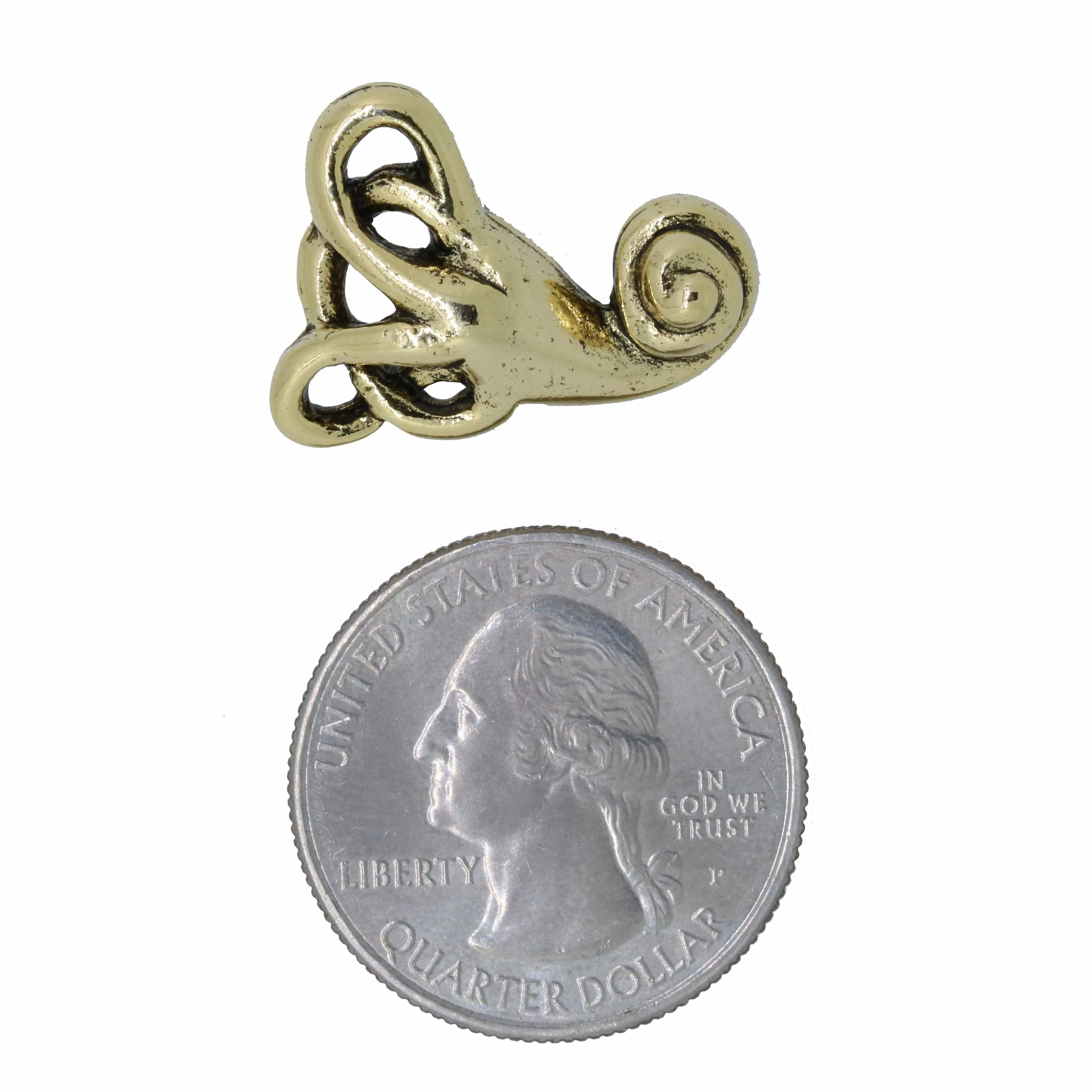 Vestibular System Gold Lapel Pin