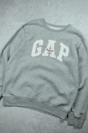 Vintage GAP Embroidered Logo Sweatshirt Medium