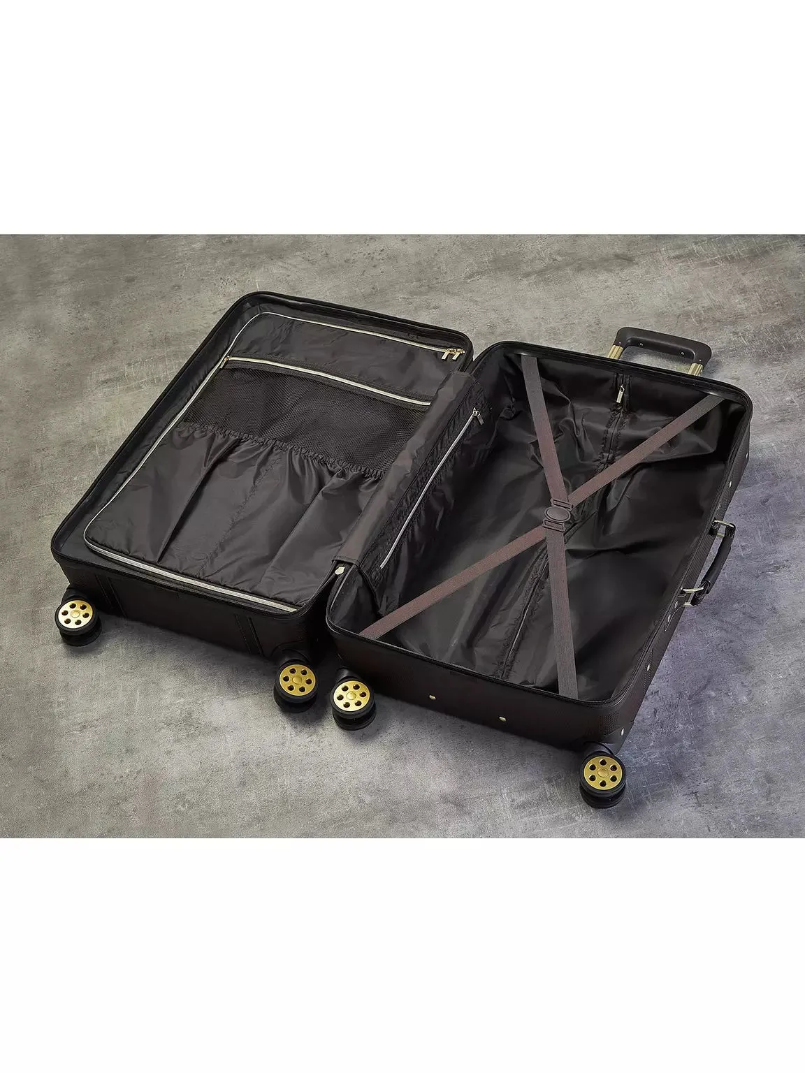 Vintage Large Suitcase - Burgundy