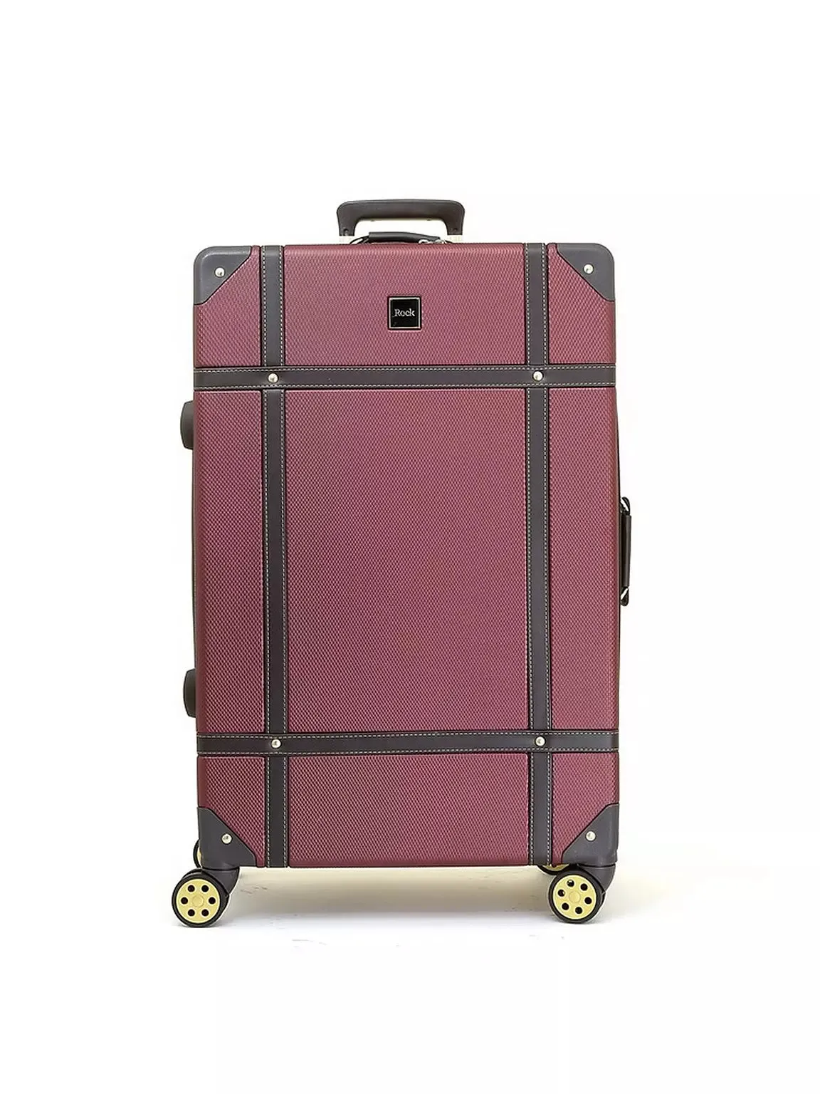 Vintage Large Suitcase - Burgundy