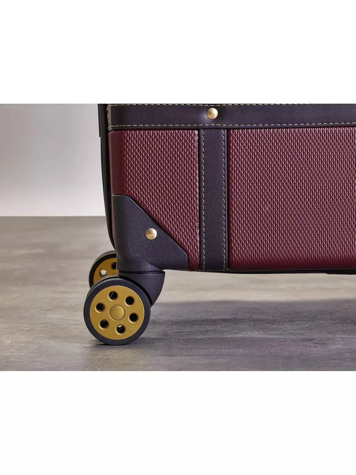 Vintage Large Suitcase - Burgundy