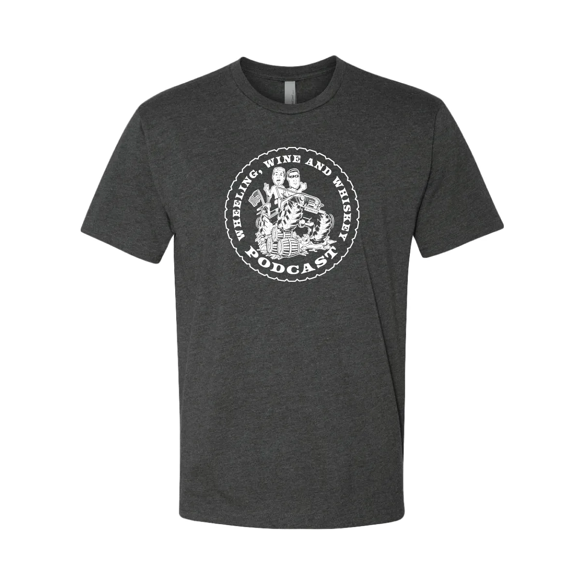 Wheeling Wine and Whiskey - MONOCHROME white - TEE